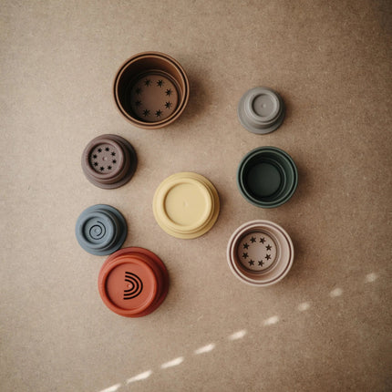 Mushie Stapeltoren Retro koop je bij Babywinkel