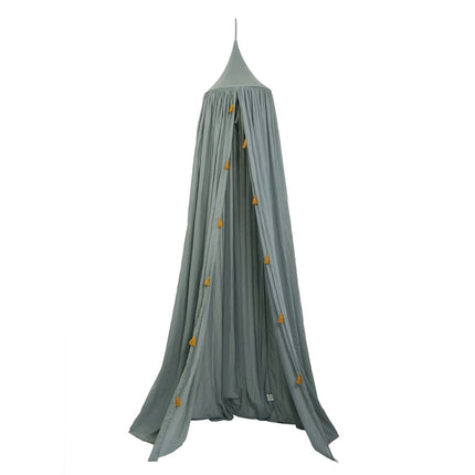 Roommate Klamboe Baby Met Tassels Sea Grey koop je bij Babywinkel