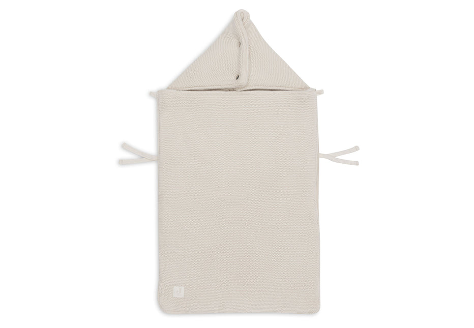 Voetenzak groep 0+ 3/5 punts gordel Basic Knit - Oatmeal