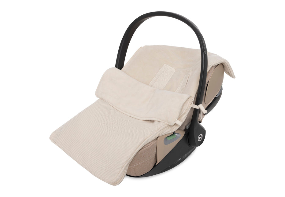 Voetenzak groep 0+ 3/5 punts gordel Basic Knit - Oatmeal
