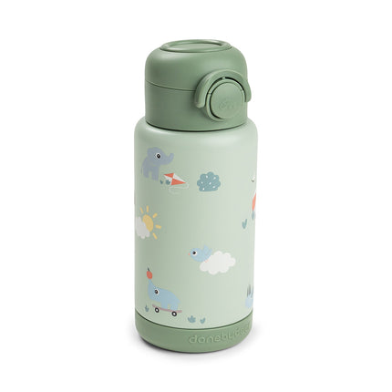 Done by Deer Thermos Rietjesfles Playground Green 340ml