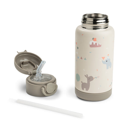 Done by Deer Thermos Rietjesfles Celebration Sand 340ml