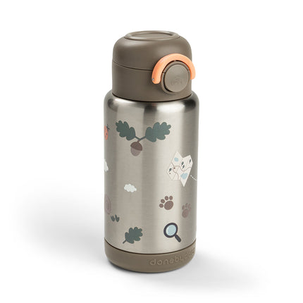 Done by Deer Thermos Rietjesfles Tiny Trails Sand 340ml