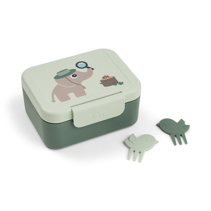 Done by Deer Lunchbox Incl. Snackprikkers Tiny Trails Green
