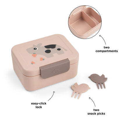 Done by Deer Lunchbox Incl. Snackprikkers Tiny Farm Powder