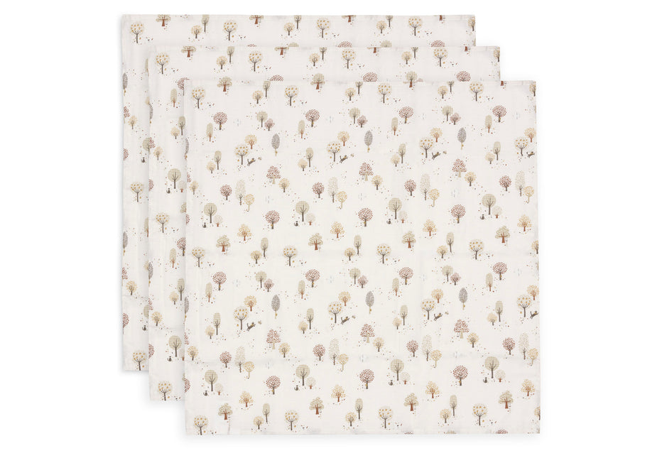 Hydrofiele Doek Small 70x70cm - Tiny Park - 3 Stuks