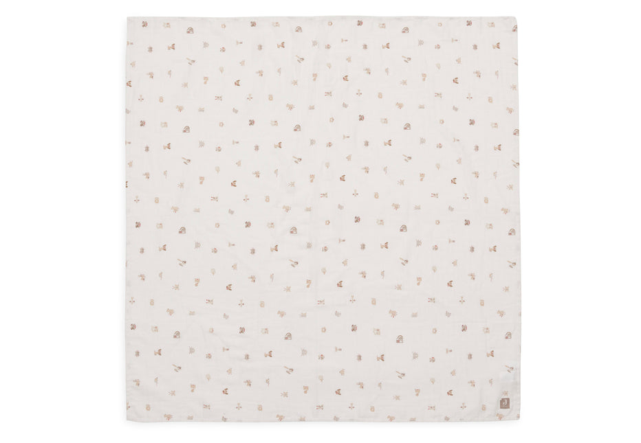 Hydrofiele Doek Large 115x115cm - Animal Friends - 2 Stuks