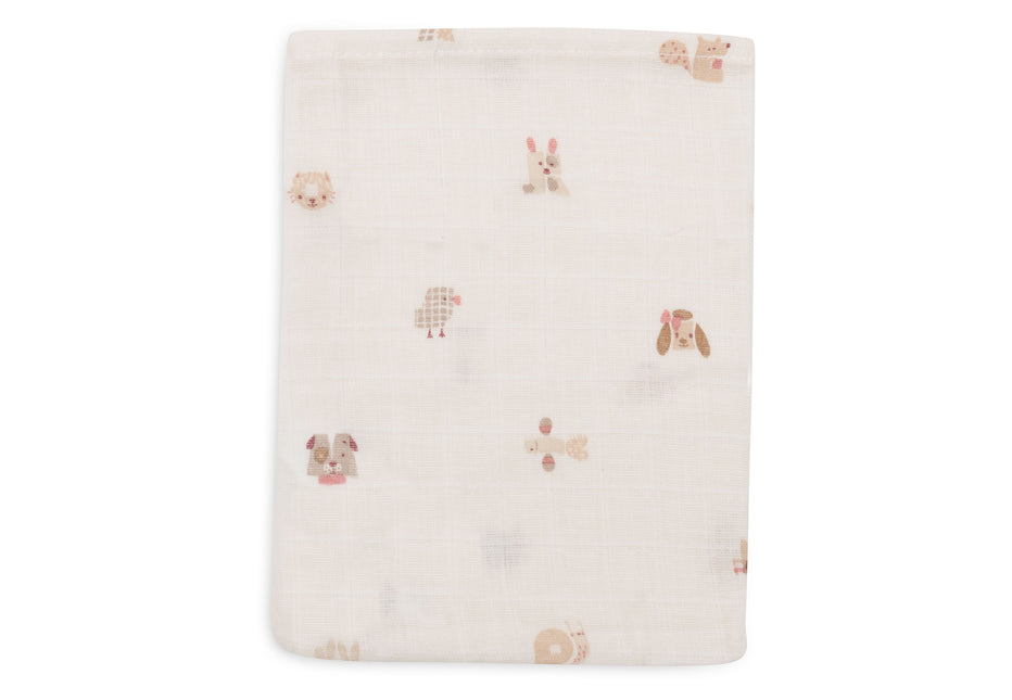 Hydrofiel Washandje 15x20cm - Animal Friends - 3 Stuks