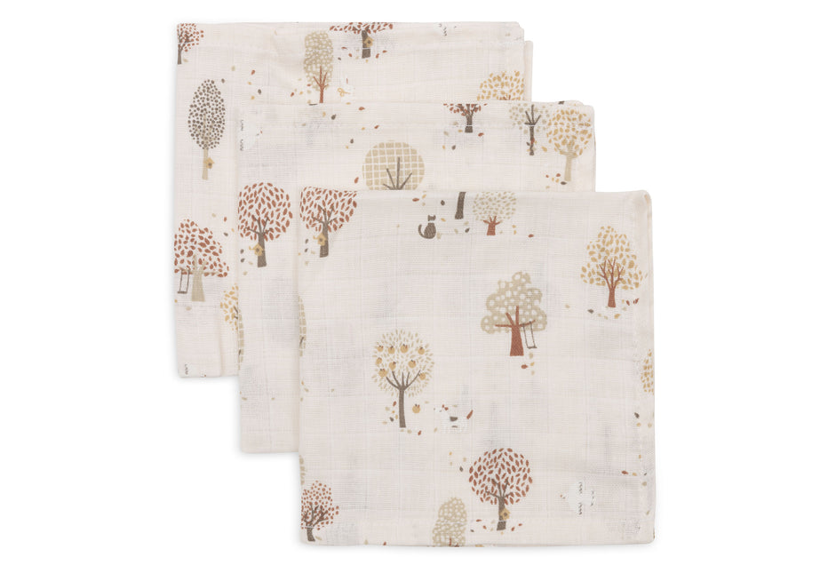 Hydrofiel Monddoekje 31x31cm - Tiny Park - 3 Stuks