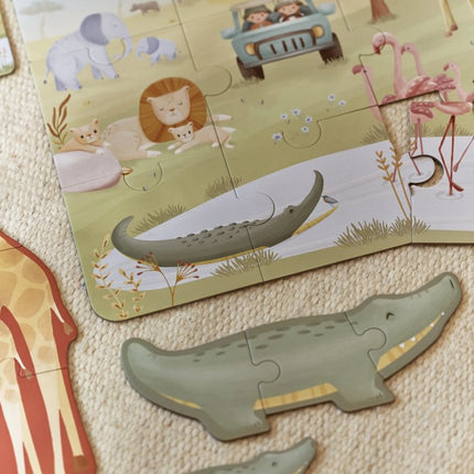 Little Dutch 6 in 1 Puzzel Safari