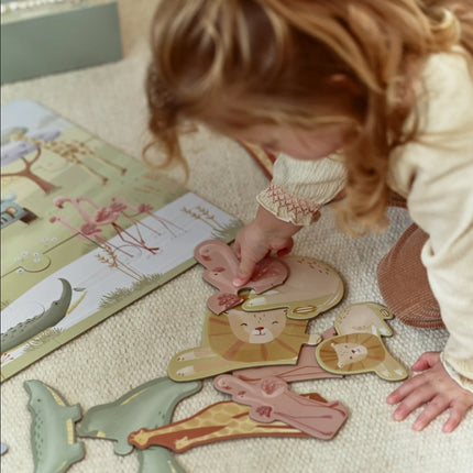 Little Dutch 6 in 1 Puzzel Safari
