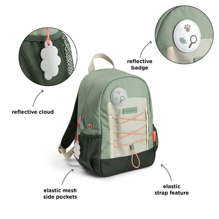 Done By Deer Rugtas Tiny Trails Green 13L