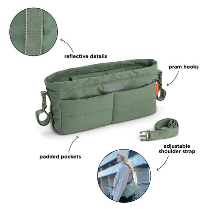 Done by Deer Kinderwagen Organizer Groen