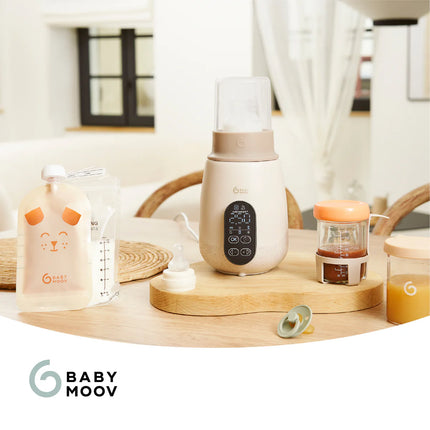 Babymoov Flessenwarmer en Sterilisator NutriSmart+ Mineral Beige