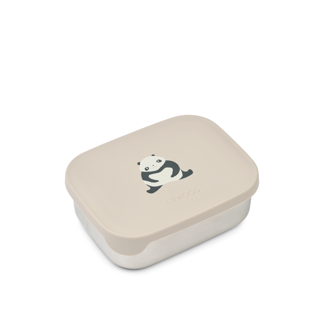 Stainless Steel Lunchbox Panda / Sandy / Dark Grey