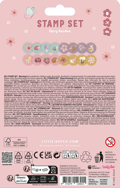 Little Dutch Stempelset Fairy Garden 12St