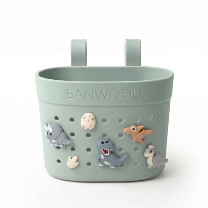 Banwood Kinderstep- en Fietsmandje Pin & Ride Clay