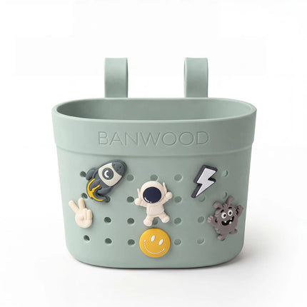 Banwood Kinderstep- en Fietsmandje Pin & Ride Clay