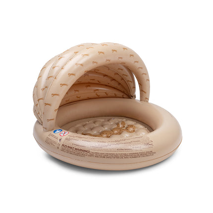 Swim Essentials Kids Pool – Beige Leopard met overkapping