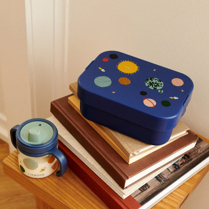 Chelsey Printed Lunchbox Set Universe / Classic navy