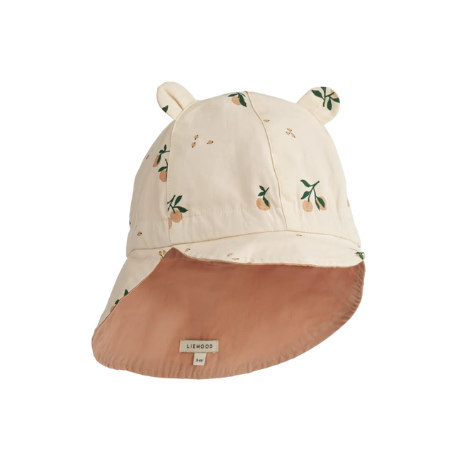 Liewood Zonnehoedje Baby Gorm Omkeerbare Peach / Seashell / Pale Tuscany