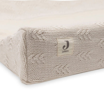 Aankleedkussenhoes 50x70cm Grain Knit - Oatmeal - Babywinkel - 8717329377776
