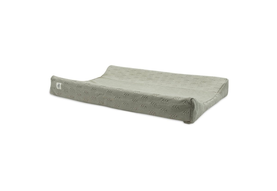Aankleedkussenhoes 50x70cm Grain Knit - Olive Green - Babywinkel - 8717329377752