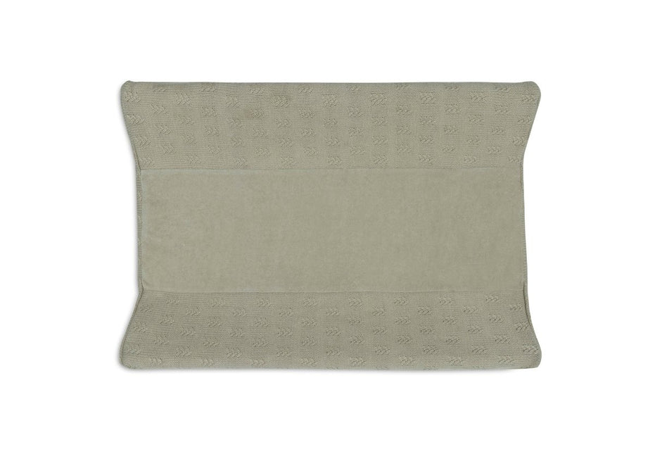 Aankleedkussenhoes 50x70cm Grain Knit - Olive Green - Babywinkel - 8717329377752