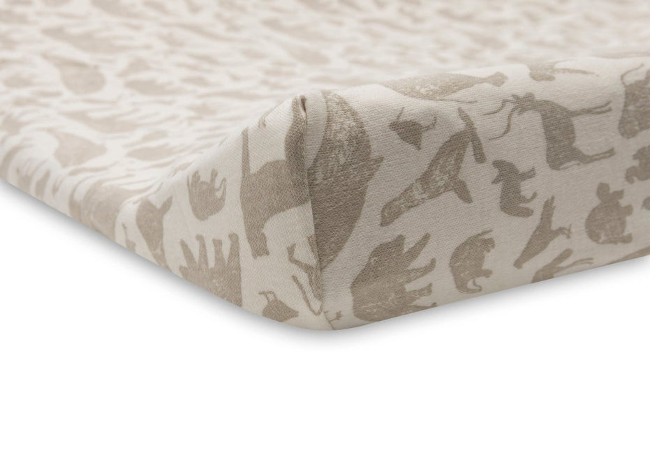 Aankleedkussenhoes Jersey 50x70cm Animals - Nougat - Babywinkel - 8717329376229