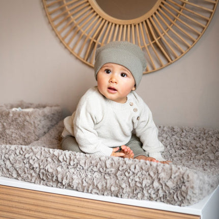 Aankleedkussenhoes Snow taupe - 45x70 - Babywinkel - 8721052103670