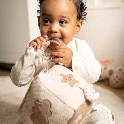 Activiteiten kubus Heaven clay/warm linen koop je bij Babywinkel