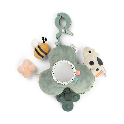 Activiteiten spiegel met clip Tiny farm Green koop je bij Babywinkel