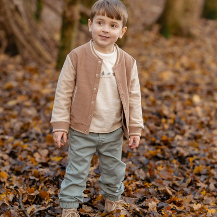 Gebreid vest Brown/Taupe