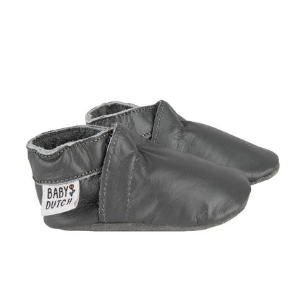 Baby Dutch Baby Schoentjes Effen Antraciet - Baby Dutch - Babywinkel - 8719558440122