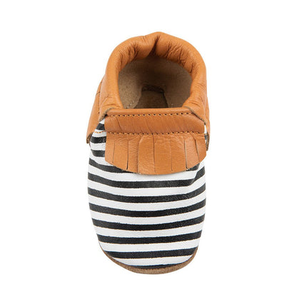 Baby Dutch Baby Schoentjes Gestreept Zwart/Wit - Baby Dutch - Babywinkel - 8719558449545