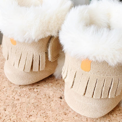 Baby Dutch Baby Schoentjes Hoog Beige - Baby Dutch - Babywinkel - 8719558449132