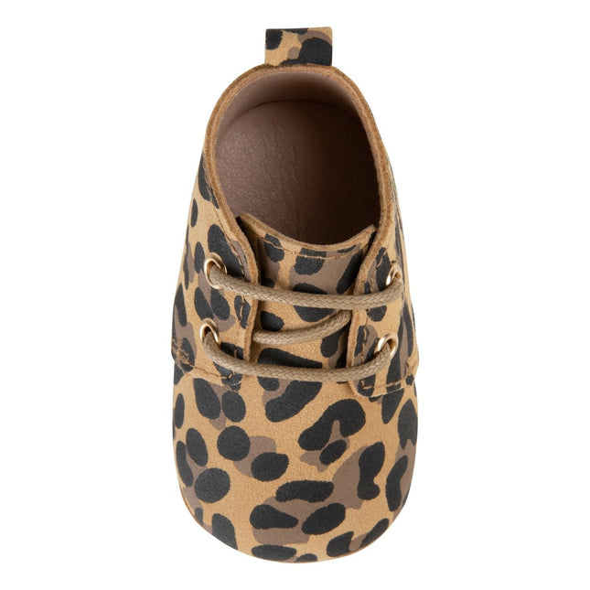 Baby Dutch Baby Schoentjes Met Veters Leopard koop je bij Babywinkel