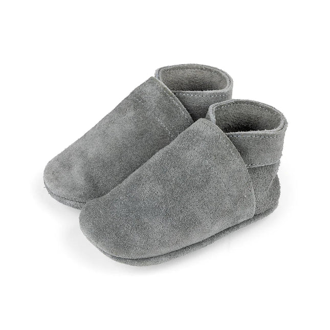 Baby Dutch Babyslofjes Uni Grey Suède koop je bij Babywinkel