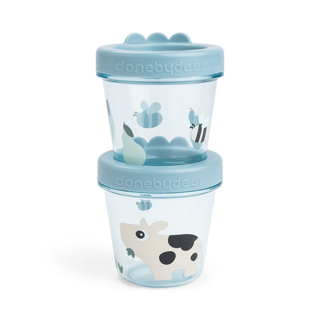 Done by Deer Opbergbakjes Tiny Farm 2 - Pack Blauw koop je bij Babywinkel