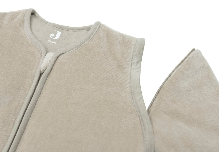 Baby Slaapzak met Afritsbare Mouw 110cm Velvet - Olive Green - Babywinkel - 8717329375789