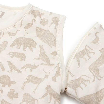 Baby Slaapzak met Afritsbare Mouw Animals - Nougat - Babywinkel - 8717329375994
