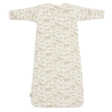 Baby Slaapzak met Afritsbare Mouw Animals - Olive Green - Babywinkel - 8717329375963