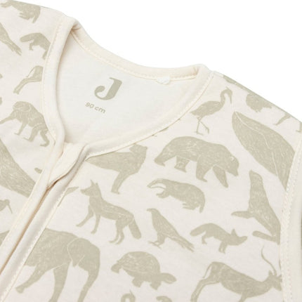 Baby Slaapzak met Afritsbare Mouw Animals - Olive Green - Babywinkel - 8717329375963