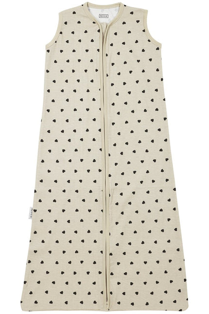 Meyco Slaapzak Baby Zomer Sweet Heart Soft Sand/Black koop je bij Babywinkel