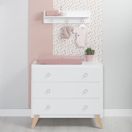 Baby's Only Aankleedkussenhoes Breeze Oud Roze 45x70cm - Baby's Only - Babywinkel - 8720088330777