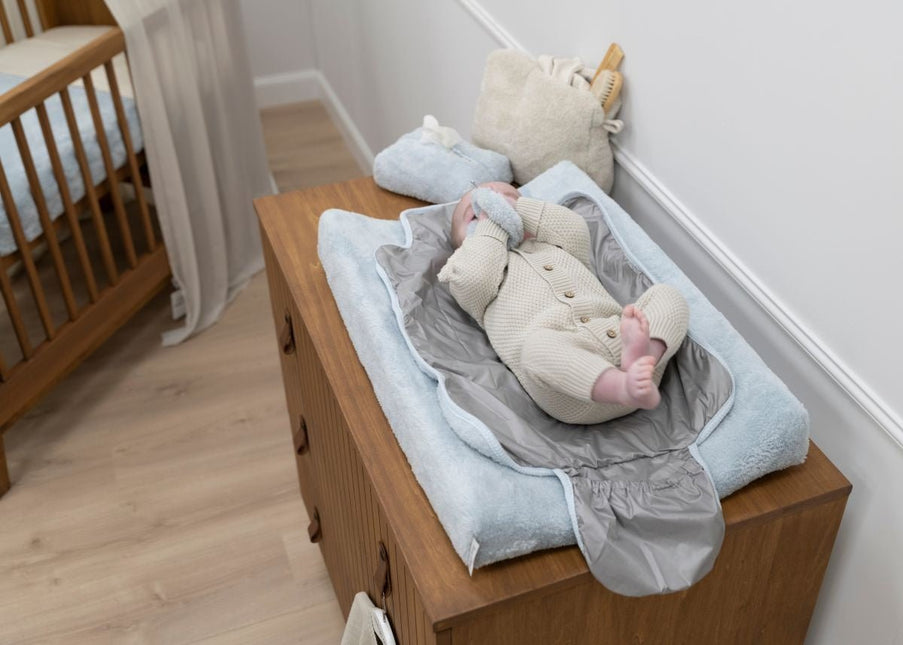 Baby's Only Aankleedkussenhoes Cozy Misty Blue 45X70cm - Baby's Only - Babywinkel - 8720791352349