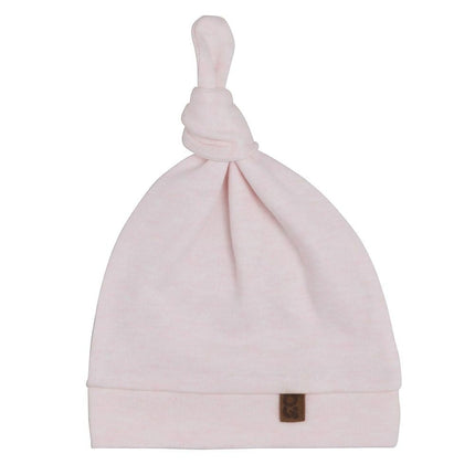 Baby's Only Baby Mutsje Met Knoop Melange Classic Roze - Baby's Only - Babywinkel - 8720088336076