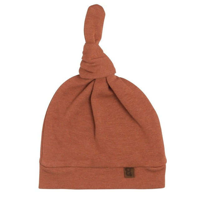 Baby's Only Baby Mutsje Met Knoop Melange Honey - Baby's Only - Babywinkel - 8720088336120