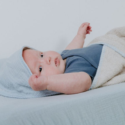 Baby's Only Badcape Baby Fresh Misty Blue - Baby's Only - Babywinkel - 8720791355197