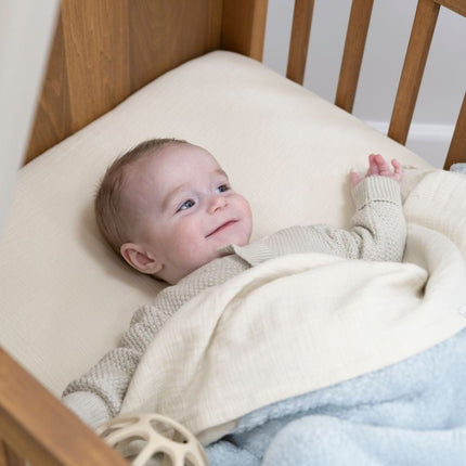 Baby's Only Ledikantdeken Cozy Misty Blue - Baby's Only - Babywinkel - 8720791352486